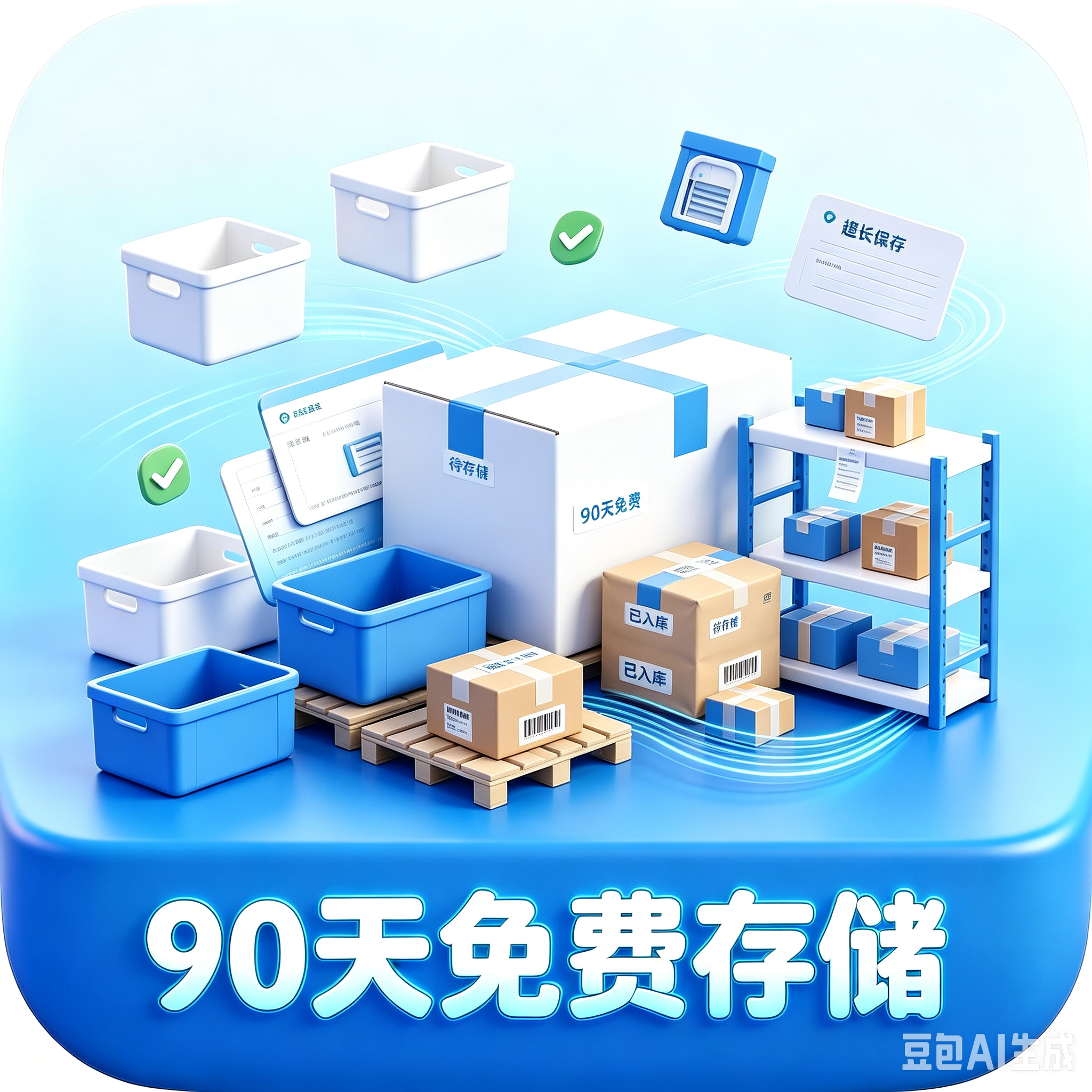 90 天免费仓储